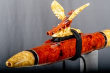 Amboyna Burl Native American Flute, Minor, Mid F#-4, #P11K